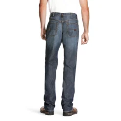 Ariat Work FR: Men's FR M4 10023466 Low Rise Stretch DuraLight Boot Cut Jeans 7 Ariat Work FR: Men's FR M4 10023466 Low Rise Stretch DuraLight Boot Cut Jeans -Eagle Shop 10023466 back
