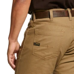 Ariat Rebar Pants: Men's 10030239 Khaki Rebar M4 Low Rise DuraStretch Stackable Straight Leg Pant 7 Ariat Rebar Pants: Men's 10030239 Khaki Rebar M4 Low Rise DuraStretch Stackable Straight Leg Pant -Eagle Shop 10030239 detail04