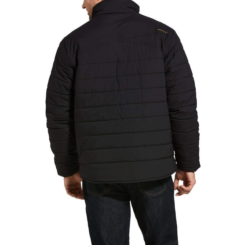 Ariat Rebar Jackets: Men's 10032975 Black Rebar Valiant Ripstop Insulated Jacket 2 Ariat Rebar Jackets: Men's 10032975 Black Rebar Valiant Ripstop Insulated Jacket - Image 2