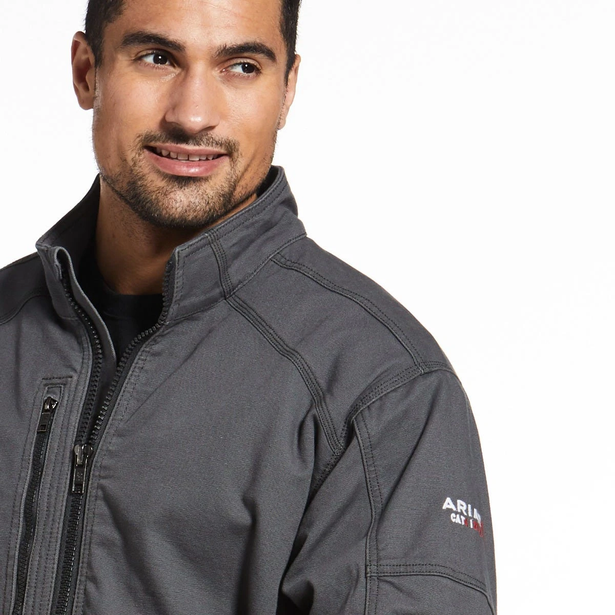 Ariat Work FR Jacket: Men's 10033193 Iron Grey DuraLight Stretch Canvas Field Jacket 5 Ariat Work FR Jacket: Men's 10033193 Iron Grey DuraLight Stretch Canvas Field Jacket - Image 5