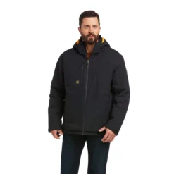 Ariat Rebar Jackets: Men's 10037605 Black Storm Fighter 2.0 H2O Jacket