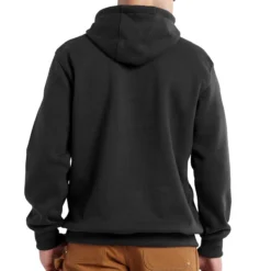 Carhartt Sweatshirts: Men's 100615 001 Black Paxton Rain Defender Hooded Sweatshirt