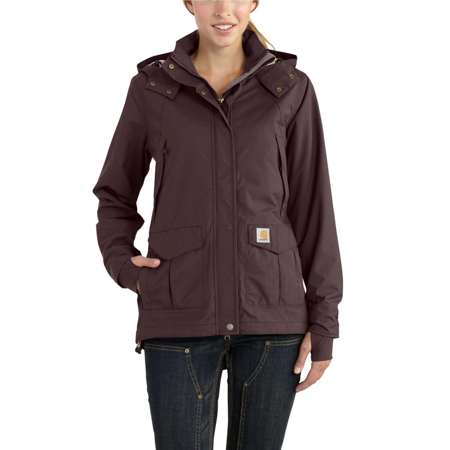 Carhartt Women's: 102382 643 Deep Wine Storm Defender Shoreline Jacket 1 Carhartt Women's: 102382 643 Deep Wine Storm Defender Shoreline Jacket