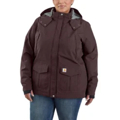 Carhartt Women's: 102382 643 Deep Wine Storm Defender Shoreline Jacket 5 Carhartt Women's: 102382 643 Deep Wine Storm Defender Shoreline Jacket -Eagle Shop 102382643 ps