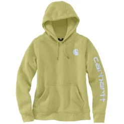 Carhartt Sweatshirts: Women's 102791 GB9 Green Olive Heather Graphic Clarksburg Pullover Hoodie 5 Carhartt Sweatshirts: Women's 102791 GB9 Green Olive Heather Graphic Clarksburg Pullover Hoodie -Eagle Shop 102791 gb9 2