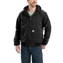 Carhartt Men's Jacket: 103371 001 Black Full Swing Armstrong Active Jacket