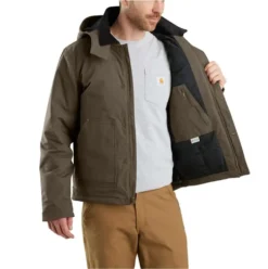 Carhartt Jackets: Men's 103372 217 Tarmac Full Swing Ripstop Relaxed Fit Insulated Jacket -Eagle Shop 103372 217 3