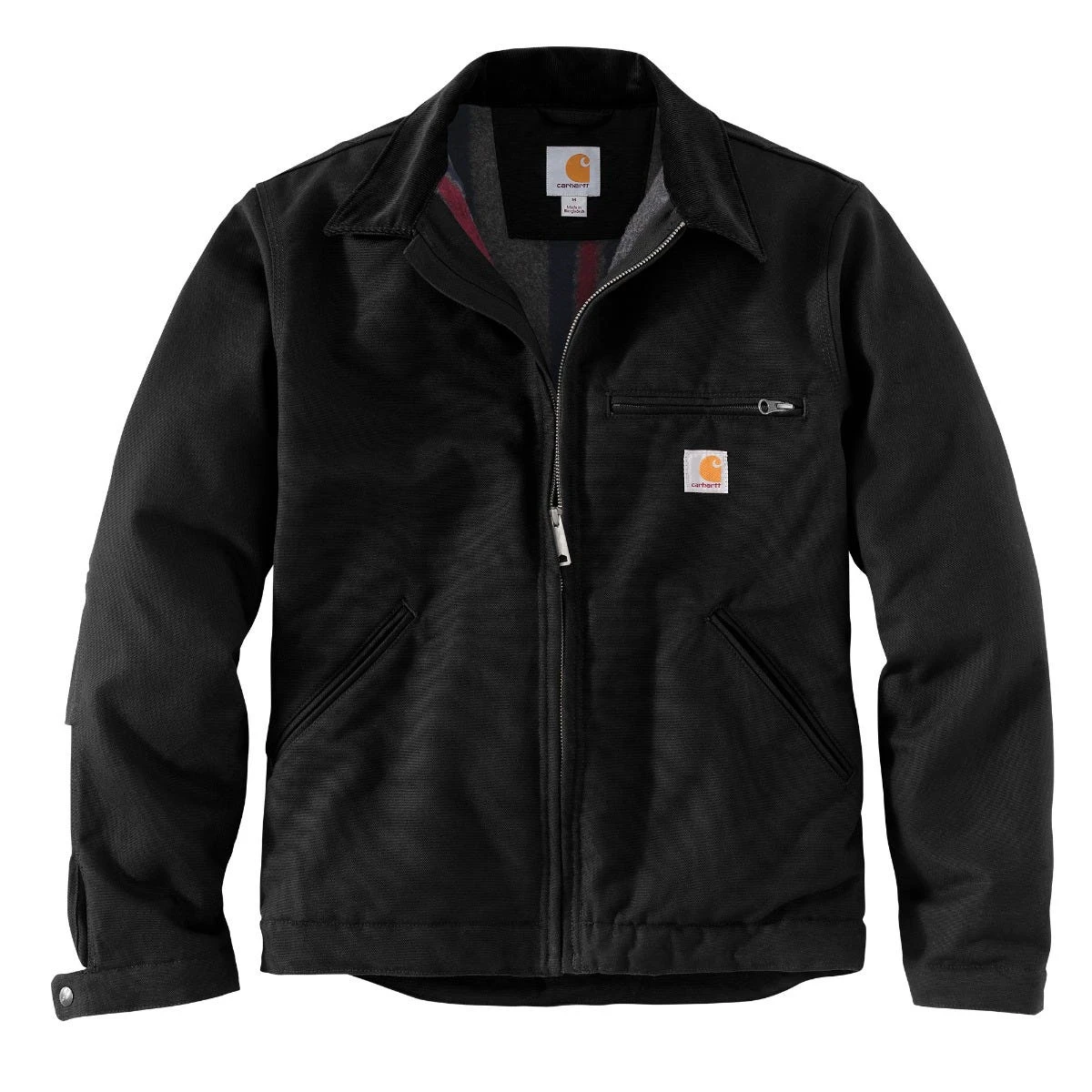 Carhartt Jackets: Men's 103828 BLK Black Blanket Lined Relaxed Fit Detroit Jacket 1 Carhartt Jackets: Men's 103828 BLK Black Blanket Lined Relaxed Fit Detroit Jacket