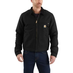 Carhartt Jackets: Men's 103828 BLK Black Blanket Lined Relaxed Fit Detroit Jacket 9 Carhartt Jackets: Men's 103828 BLK Black Blanket Lined Relaxed Fit Detroit Jacket -Eagle Shop 103828blk 1