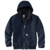 Carhartt Jackets: Men's 104050 I26 Navy Washed Duck Insulated Loose Fit Active Jacket