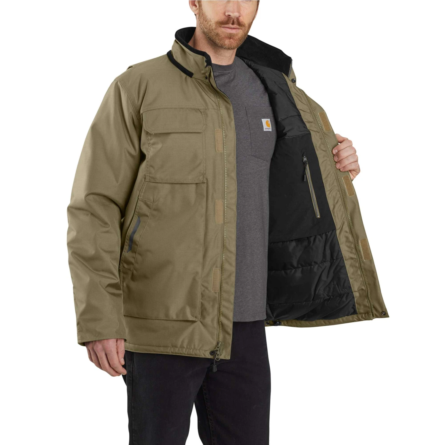 Carhartt Jackets: Men's 104460 391 Burnt Olive Full Swing Yukon Insulated Coat 3 Carhartt Jackets: Men's 104460 391 Burnt Olive Full Swing Yukon Insulated Coat - Image 3