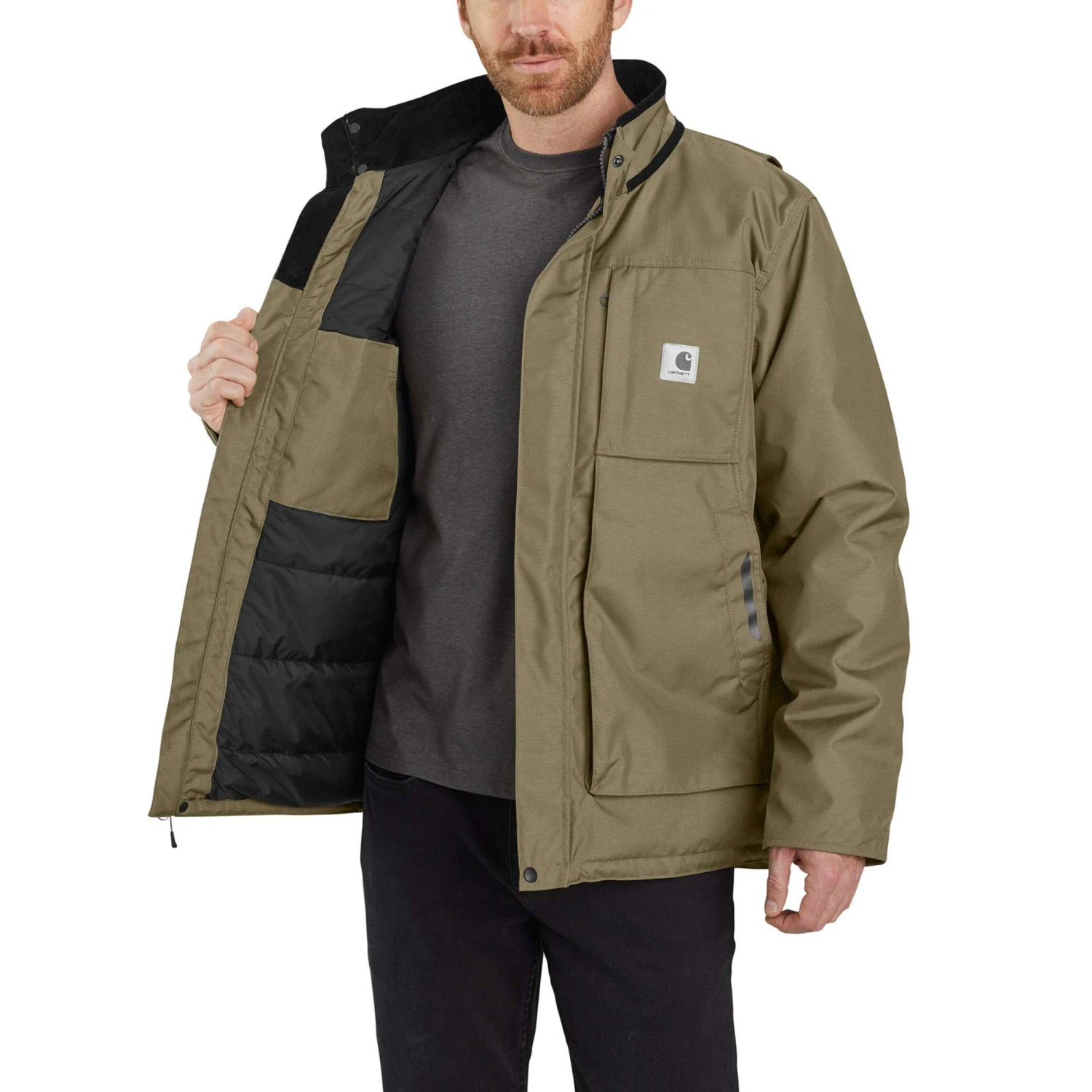 Carhartt Jackets: Men's 104460 391 Burnt Olive Full Swing Yukon Insulated Coat 4 Carhartt Jackets: Men's 104460 391 Burnt Olive Full Swing Yukon Insulated Coat - Image 4