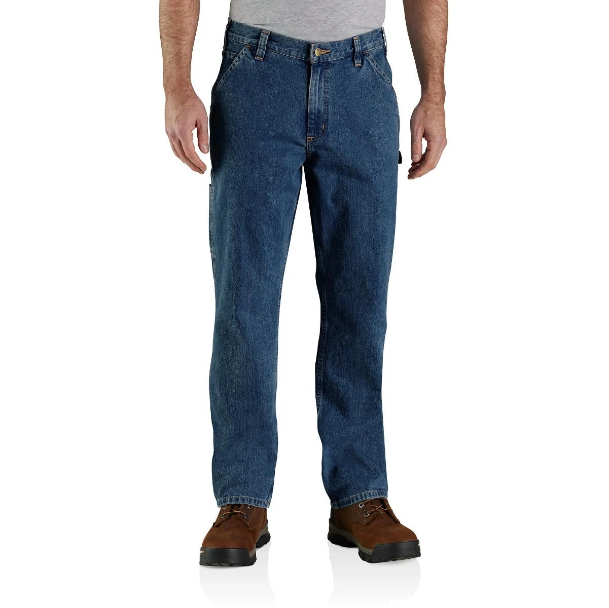 Carhartt Jeans: Men's 104941 H45 Canal Loose Fit Utility Work Jean 1 Carhartt Jeans: Men's 104941 H45 Canal Loose Fit Utility Work Jean
