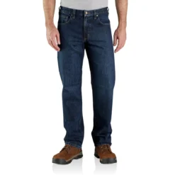 Carhartt Jeans: Men's 105119 H44 Deep Creek Relaxed Fit 5 Pocket Work Jean