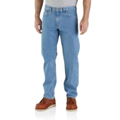 Carhartt Jeans: Men's 105119 H83 Cove Relaxed Fit 5 Pocket Work Jean