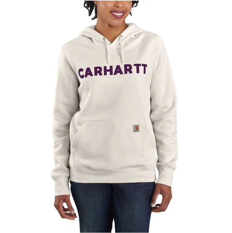 Carhartt Sweatshirts: Women's 105194 W03 Malt Relaxed Fit Midweight Logo Graphic Sweatshirt 1 Carhartt Sweatshirts: Women's 105194 W03 Malt Relaxed Fit Midweight Logo Graphic Sweatshirt