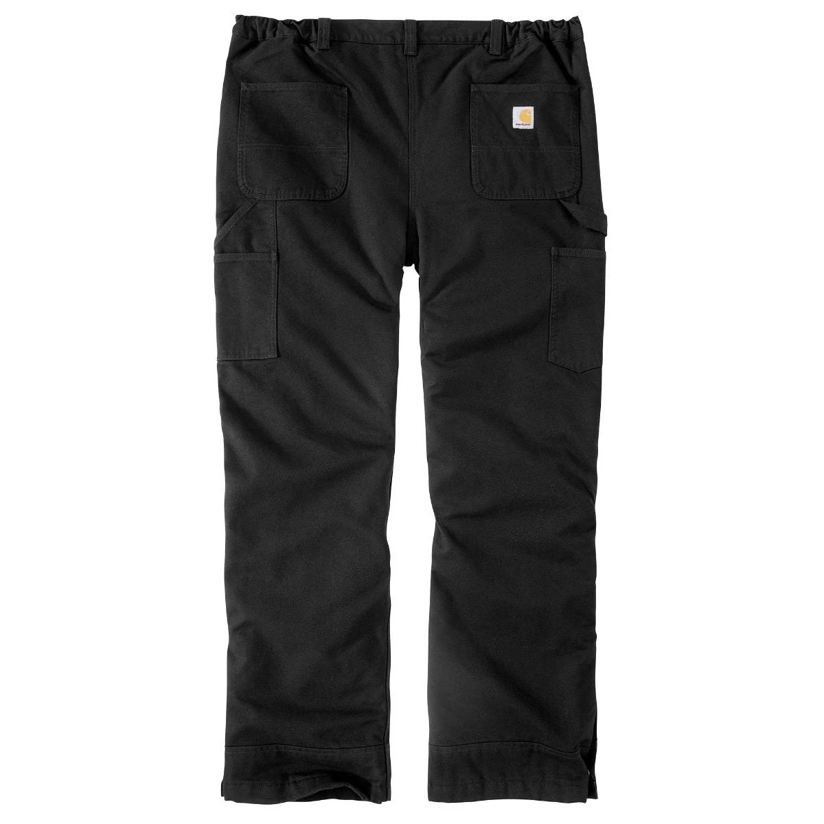 Carhartt Pants: Men's 105471 BLK Black Loose Fit Washed Duck Insulated Pant 2 Carhartt Pants: Men's 105471 BLK Black Loose Fit Washed Duck Insulated Pant - Image 2