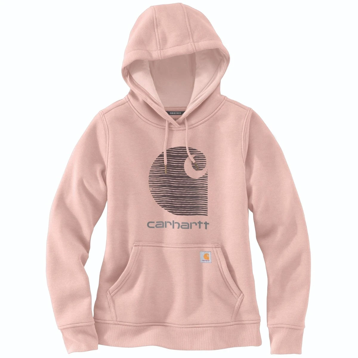 Carhartt Sweatshirts: Women's 105636 P15 Ash Rose Rain Defender Relaxed Fit “C” Logo Graphic Sweatshirt 1 Carhartt Sweatshirts: Women's 105636 P15 Ash Rose Rain Defender Relaxed Fit “C” Logo Graphic Sweatshirt