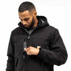 Carhartt Jackets: Men's 106006 N04 Black Super Dux Relaxed Fit Insulated 3 Warmest Rating Jacket 7 Carhartt Jackets: Men's 106006 N04 Black Super Dux Relaxed Fit Insulated 3 Warmest Rating Jacket -Eagle Shop 106006 n04 fi02 mf23 b