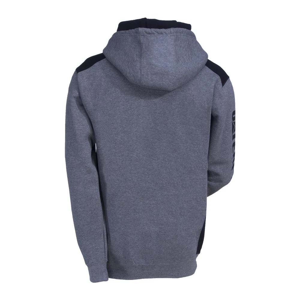 CAT Apparel Sweatshirts: Men's 1910802 004 Grey Logo Panel Hooded Sweatshirt 2 CAT Apparel Sweatshirts: Men's 1910802 004 Grey Logo Panel Hooded Sweatshirt - Image 2