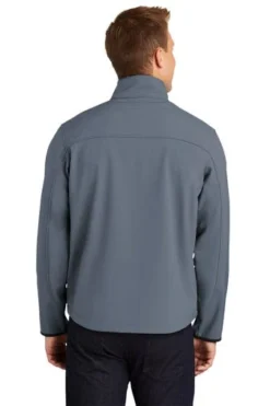 Port Authority Jackets: Men's J790 AB Atlantic Blue Chrome Glacier Soft Shell Jacket -Eagle Shop 2023 atlblchrm 2 j790atlblchrmmodelback2 337w