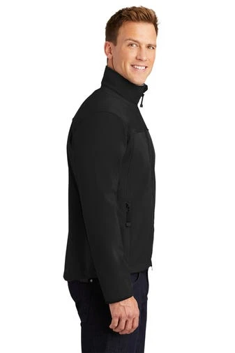 Port Authority Jackets: Men's J790 BLK Black Chrome Glacier Soft Shell Jacket 3 Port Authority Jackets: Men's J790 BLK Black Chrome Glacier Soft Shell Jacket - Image 3