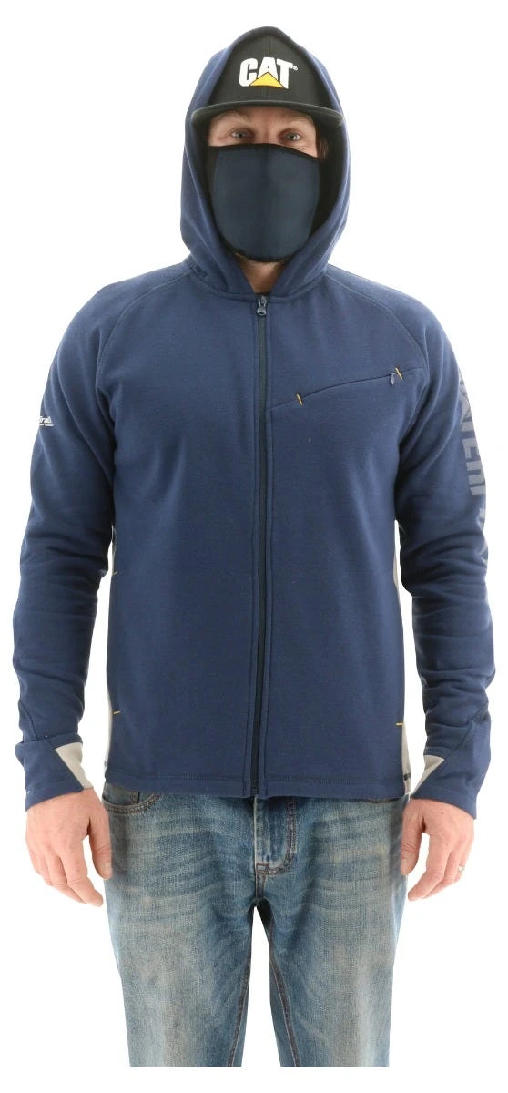 CAT Apparel: Men's 2910489 10118 Detroit Blue Viraloff Hooded Sweatshirt 1 CAT Apparel: Men's 2910489 10118 Detroit Blue Viraloff Hooded Sweatshirt