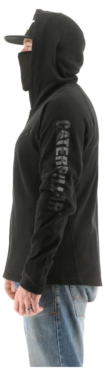 CAT Apparel: Men's 2910489 10121 Pitch Black Viraloff Hooded Sweatshirt 3 CAT Apparel: Men's 2910489 10121 Pitch Black Viraloff Hooded Sweatshirt - Image 3