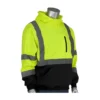 PIP Sweatshirts: Men's 323 1350B LY Hi-Vis Yellow ANSI Type R Class 3 Hooded Pullover Sweatshirt