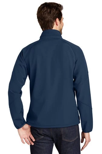 Port Authority Jackets: Men's J705 BLU Insignia Blue Textured Soft Shell Jacket 4 Port Authority Jackets: Men's J705 BLU Insignia Blue Textured Soft Shell Jacket - Image 4