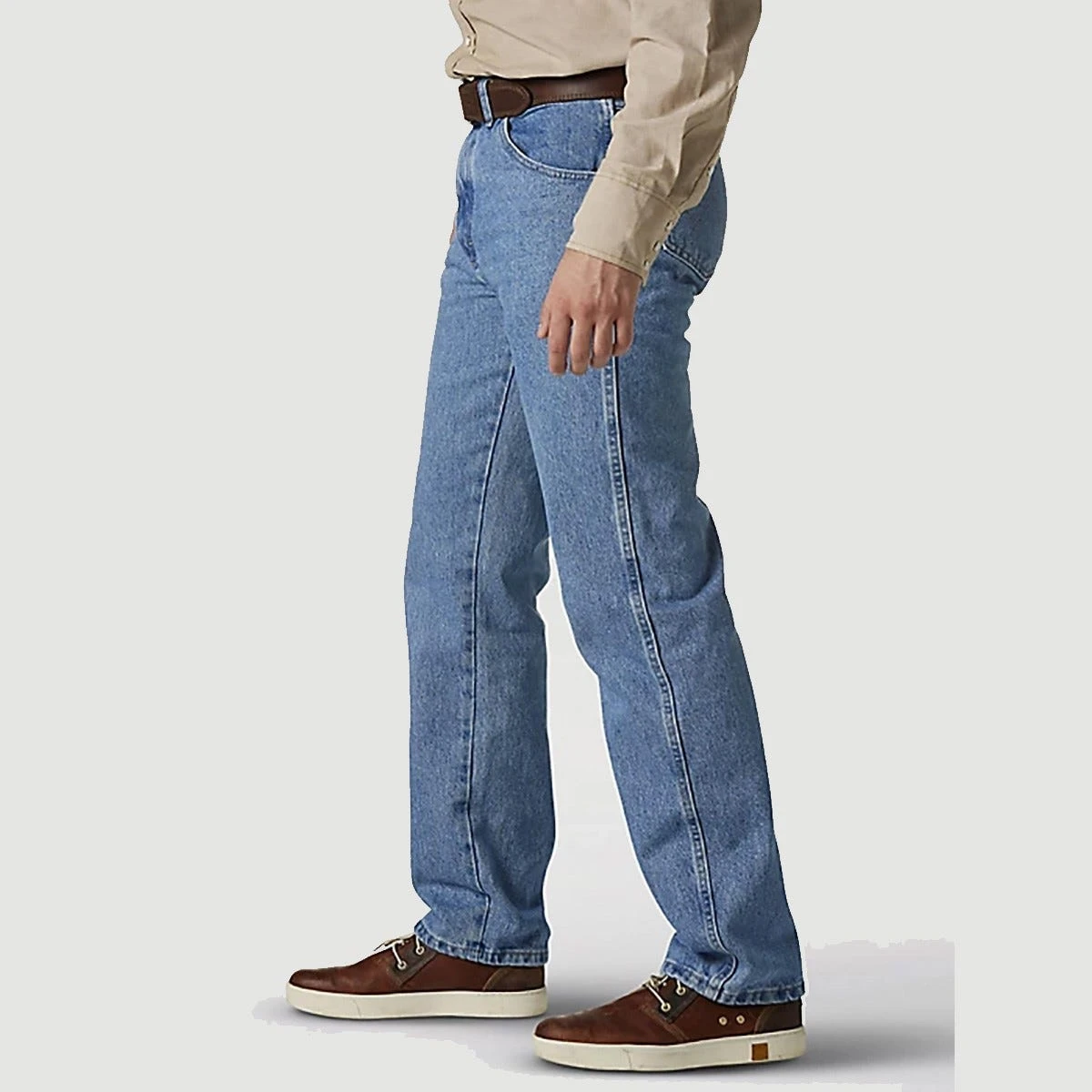 Wrangler Jeans: Men's Rugged Indigo 39902 RI Rugged Wear Classic Fit Work Jeans 2 Wrangler Jeans: Men's Rugged Indigo 39902 RI Rugged Wear Classic Fit Work Jeans - Image 2