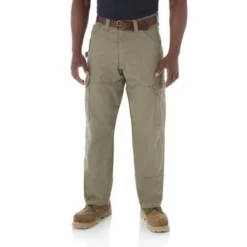 Wrangler Riggs Pants: Men's Bark 3W060 BR Ripstop Ranger Pants