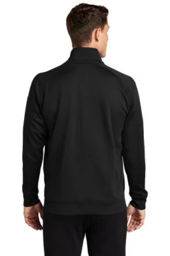 Sport-Tek Sweatshirts: Men's F247 BLK Black Tech Fleece 1/4-Zip Pullover 7 Sport-Tek Sweatshirts: Men's F247 BLK Black Tech Fleece 1/4-Zip Pullover -Eagle Shop 4718 black 2 f247blackmodelback1 337w