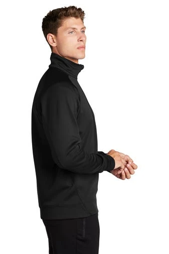 Sport-Tek Sweatshirts: Men's F247 BLK Black Tech Fleece 1/4-Zip Pullover 3 Sport-Tek Sweatshirts: Men's F247 BLK Black Tech Fleece 1/4-Zip Pullover - Image 3