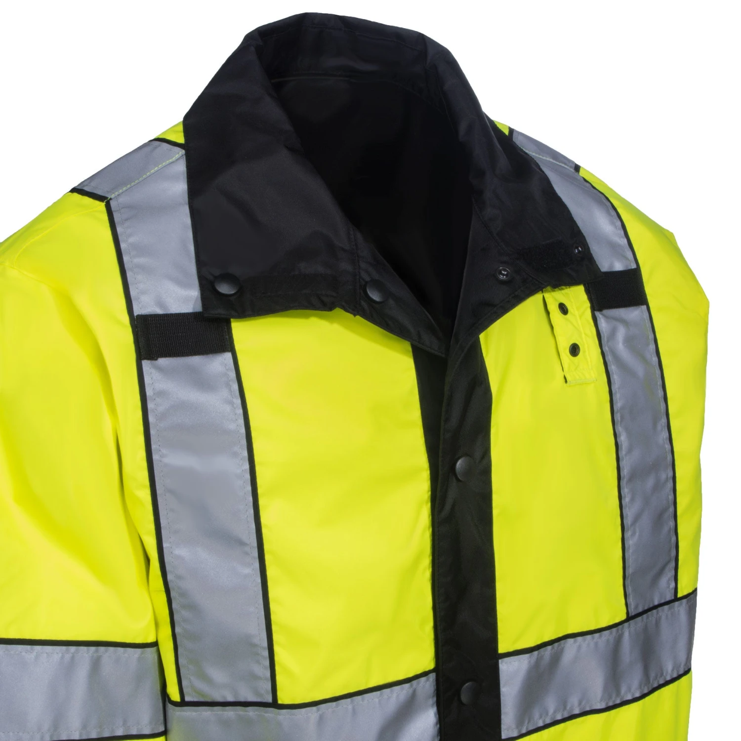 5.11 Tactical Coats: Men's 48125 019 Black High Vis Waterproof Reversible Rain Coat 2 5.11 Tactical Coats: Men's 48125 019 Black High Vis Waterproof Reversible Rain Coat - Image 2