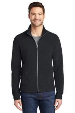 Port Authority Jackets: Men's F223 BLK Black Microfleece Jacket