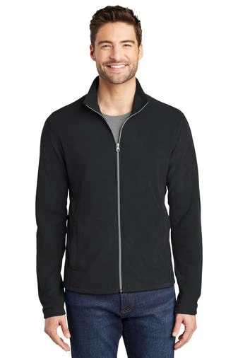 Port Authority Jackets: Men's F223 BLK Black Microfleece Jacket 1 Port Authority Jackets: Men's F223 BLK Black Microfleece Jacket