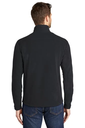 Port Authority Jackets: Men's F223 BLK Black Microfleece Jacket 4 Port Authority Jackets: Men's F223 BLK Black Microfleece Jacket - Image 4