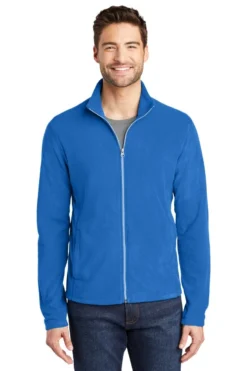Port Authority Jackets: Men's F223 LR Light Royal Microfleece Jacket
