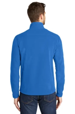 Port Authority Jackets: Men's F223 LR Light Royal Microfleece Jacket -Eagle Shop 5087 lightroyal 2 f223lightroyalmodelback3 1200w