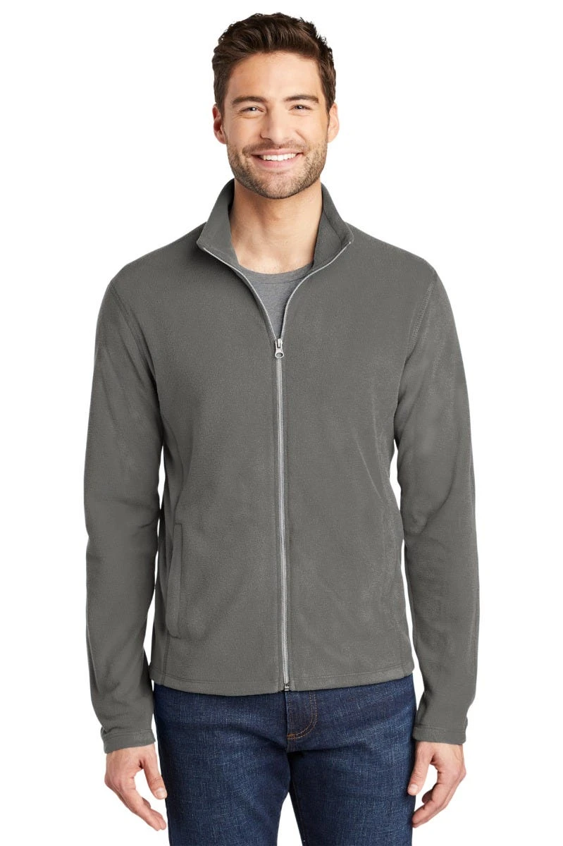 Port Authority Jackets: Men's F223 PG Pearl Grey Microfleece Jacket 1 Port Authority Jackets: Men's F223 PG Pearl Grey Microfleece Jacket