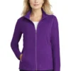 Port Authority Jackets: Women's L223 AP Amethyst Purple Microfleece Jacket