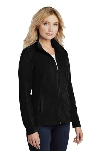 Port Authority Jackets: Women's L223 BLK Black Microfleece Jacket 2 Port Authority Jackets: Women's L223 BLK Black Microfleece Jacket - Image 2