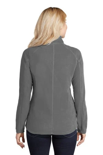 Port Authority Jackets: Women's L223 PG Pearl Grey Microfleece Jacket 3 Port Authority Jackets: Women's L223 PG Pearl Grey Microfleece Jacket - Image 3