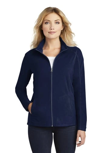 Port Authority Jackets: Women's L223 TN True Navy Microfleece Jacket 3 Port Authority Jackets: Women's L223 TN True Navy Microfleece Jacket - Image 3