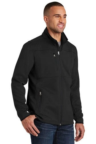 Port Authority Jackets: Men's F222 BLK Black Pique Fleece Jacket 2 Port Authority Jackets: Men's F222 BLK Black Pique Fleece Jacket - Image 2