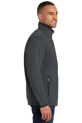 Port Authority Jackets: Men's F222 GPH Graphite Pique Fleece Jacket 2 Port Authority Jackets: Men's F222 GPH Graphite Pique Fleece Jacket - Image 2