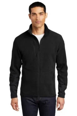 Port Authority Jackets: Men's F227 BLK Black R-Tek Pro Fleece Full-Zip Jacket