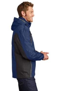 Port Authority Jackets: Men's J321 ABM Admiral Blue Black Magnet Colorblock 3-in-1 Jacket 9 Port Authority Jackets: Men's J321 ABM Admiral Blue Black Magnet Colorblock 3-in-1 Jacket -Eagle Shop 5548 adbbkmg 3 j321adbbkmgmodelside1 337w