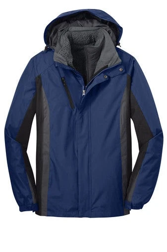 Port Authority Jackets: Men's J321 ABM Admiral Blue Black Magnet Colorblock 3-in-1 Jacket 7 Port Authority Jackets: Men's J321 ABM Admiral Blue Black Magnet Colorblock 3-in-1 Jacket - Image 7